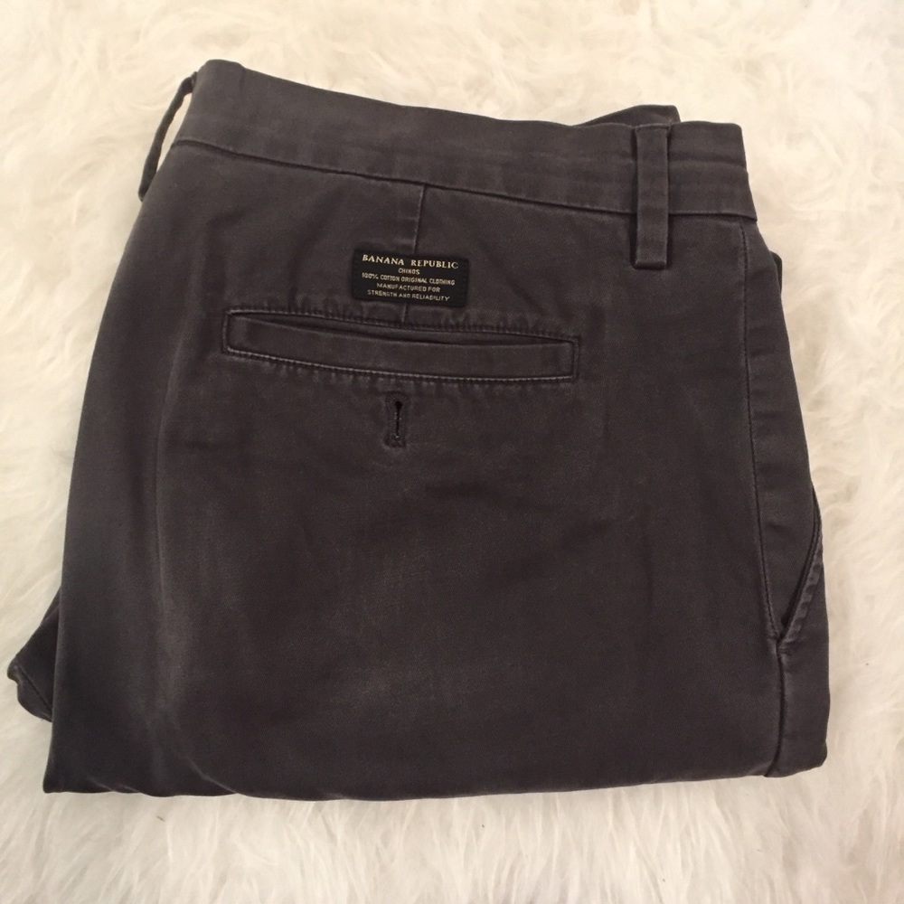 Banana Republic Gray Chinos 34x34